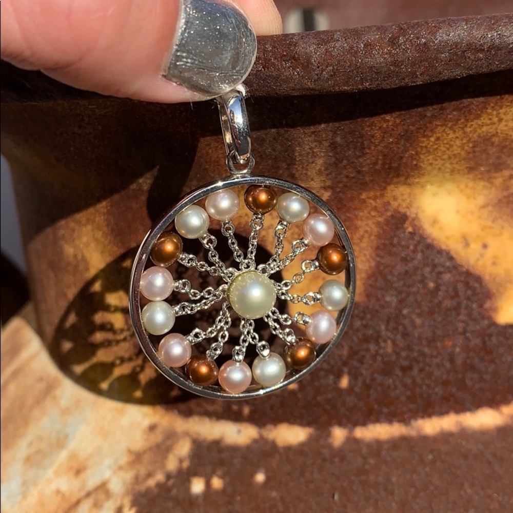 Sterling silver dream catcher charm